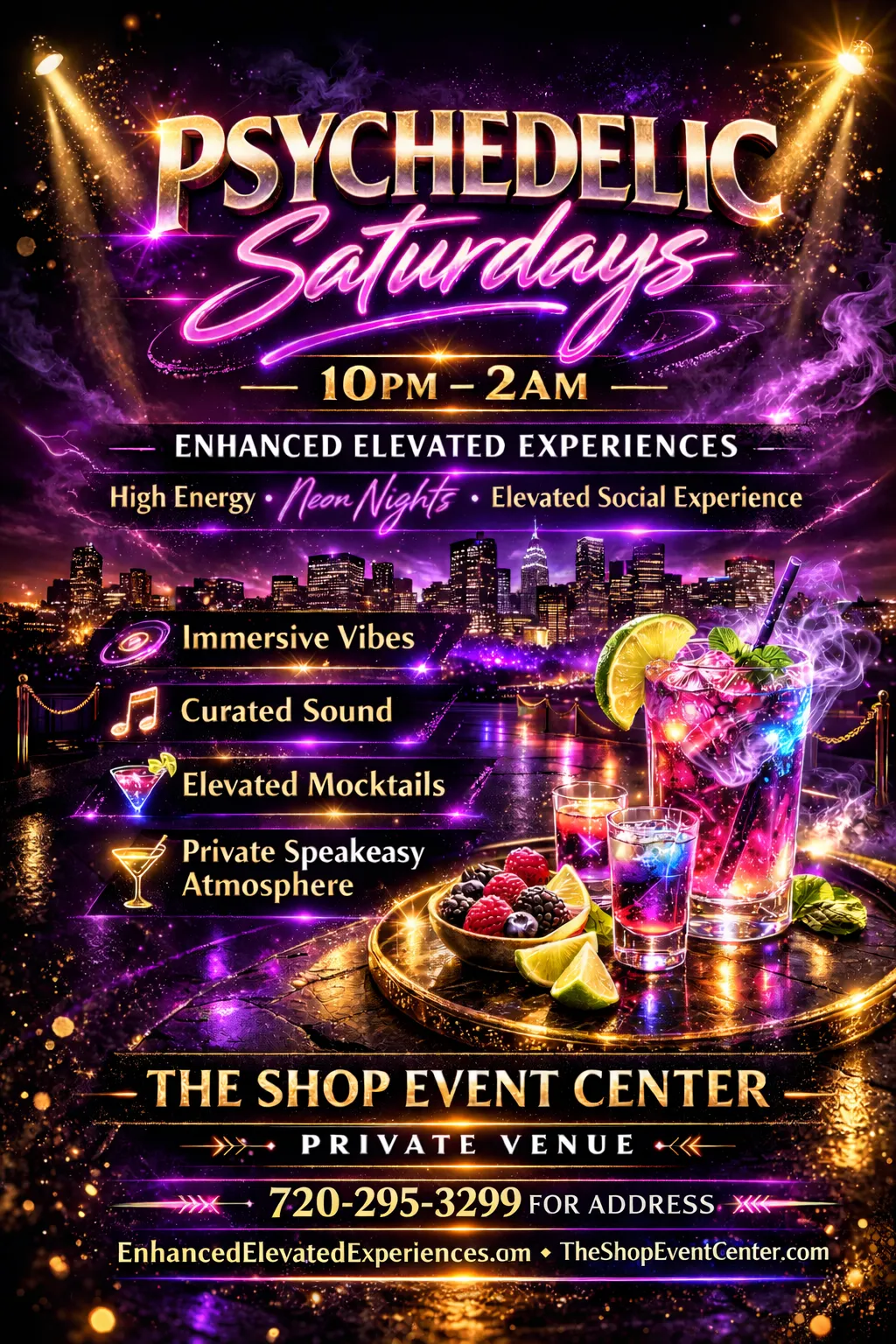 Psychedelic Saturdays flyer